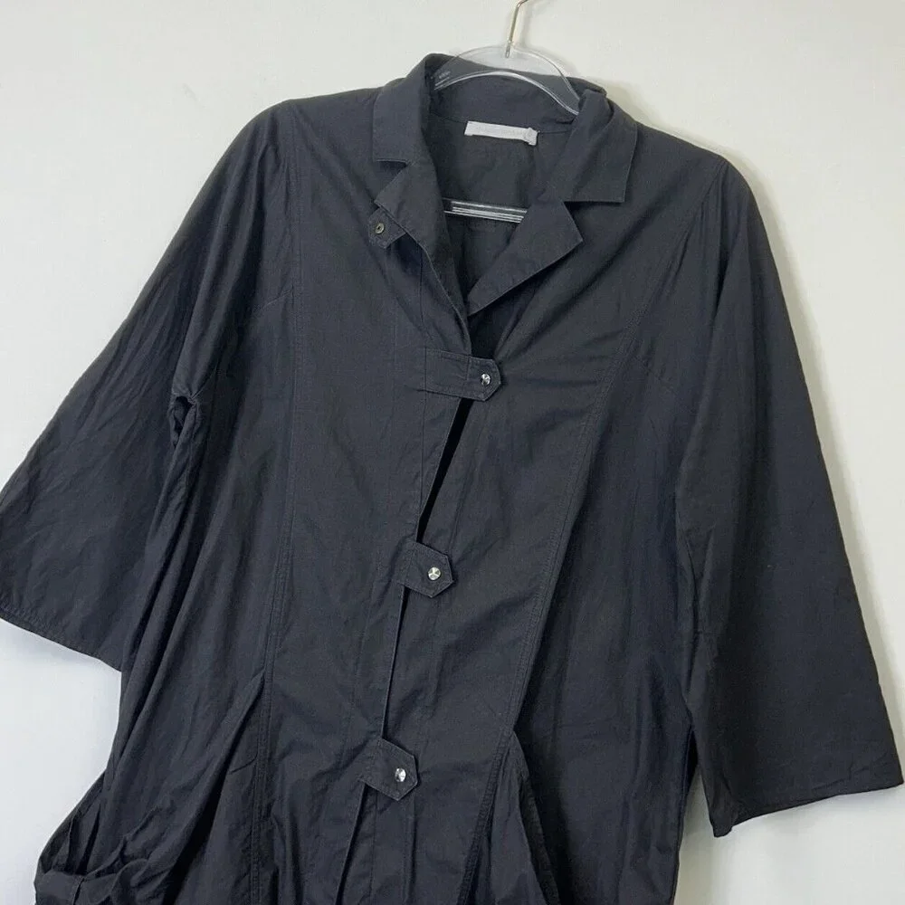 Anne‎ Fontaine Black Jacket Womens Size 42 US 10 - Picture 4 of 10